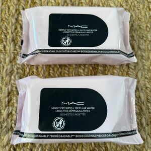 MAC Gently Off Wipes with Micellar Water Lot of 2 New in Package